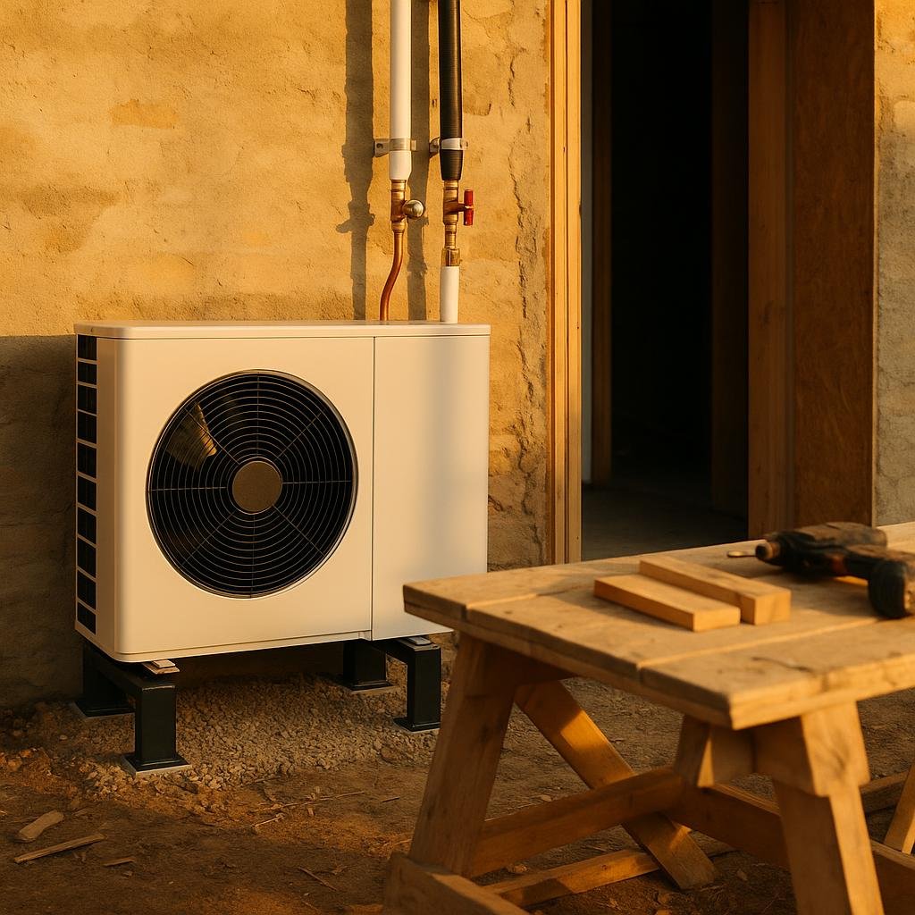 Schéma installation pompe à chaleur air-eau expliqué